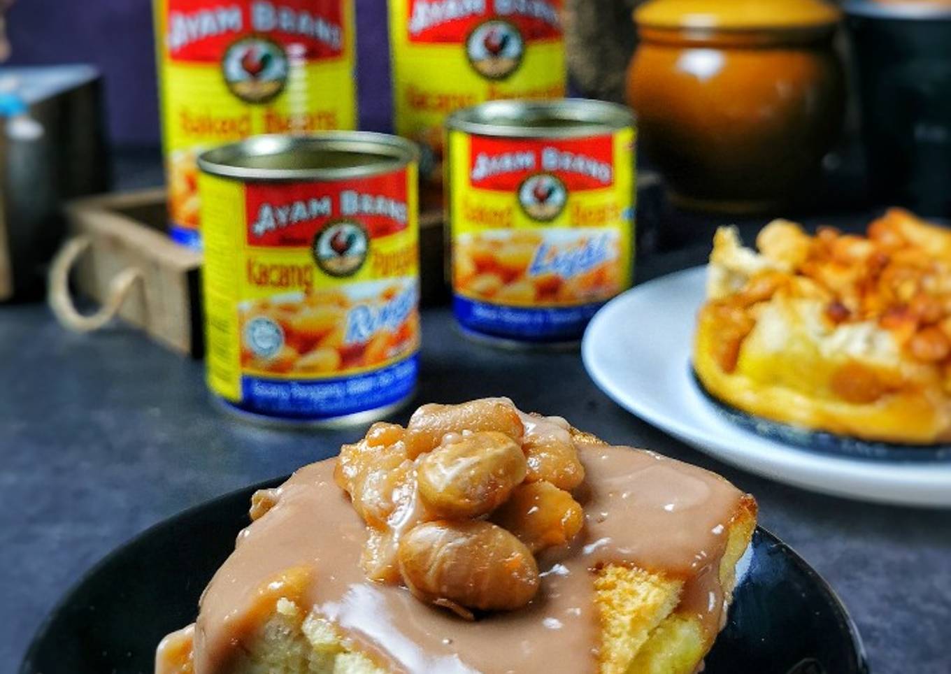 Puding Roti Kacang Panggang Merek Leler untuk Pecinta Jacquard