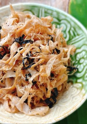Hình của món Chà Bông Chay Rong Biển.