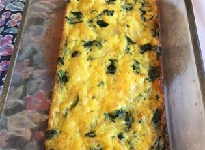 Una foto de Frittata de acelgas con papas