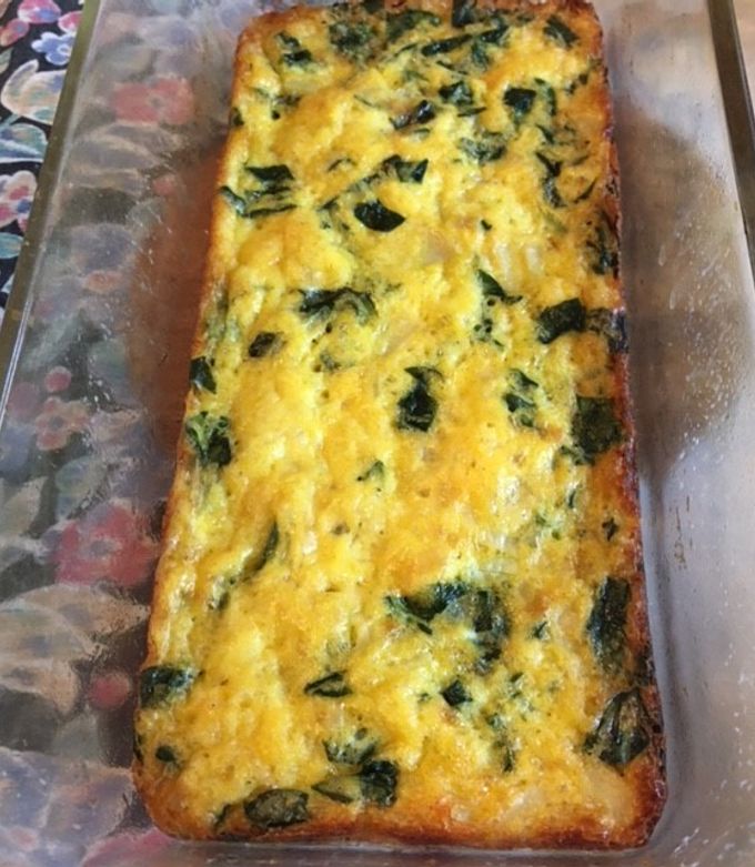 Una foto de Frittata de acelgas con papas