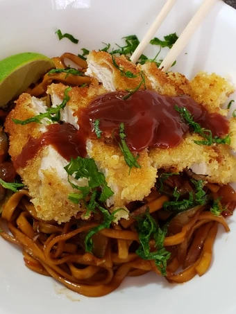 Recipe 🤙Chicken Katsu Noodle Bowl🤙 the So Delicious Makes you drool