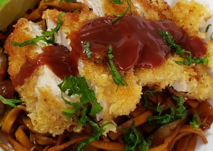 Simple Way to Prepare Perfect 🤙Chicken Katsu Noodle Bowl🤙