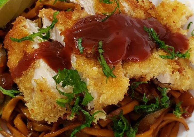 How to Prepare Homemade 🤙Chicken Katsu Noodle Bowl🤙