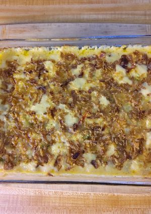 A picture of Lee's Chicken, Broccoli, Rice, Cheese Casserole.