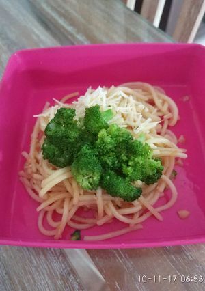 Foto resep Spageti aglio olio simple (bekal anak)