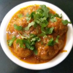 A picture of Restaurant style Paneer kofta.