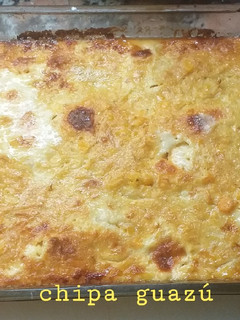 Una foto de Chipa guazú