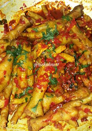 Foto resep Ceker mercon simple