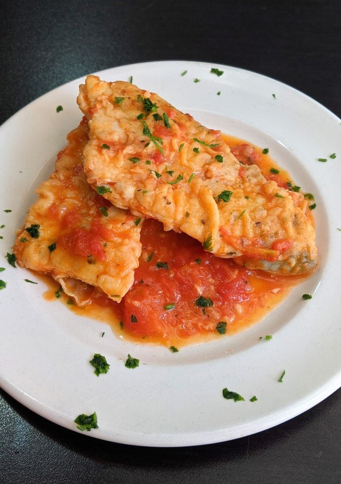 Una foto de Merluza en salsa de tomate