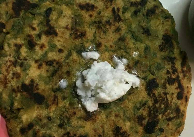 Methi makki ki roti