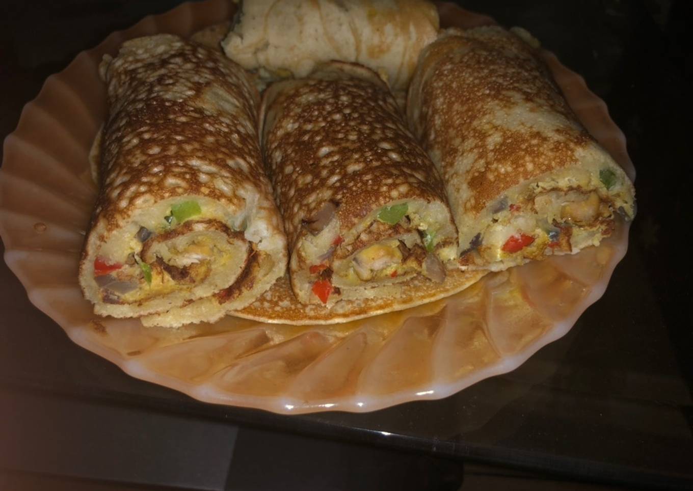 pancakes and chicken