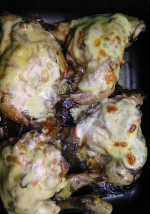 Una foto de Pollo gratinado