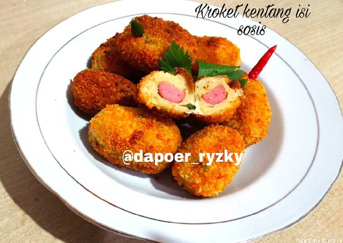 Kroket kentang isi Sosis