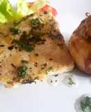 Cebolla rellena, con tofu grillado. #caminodesabores
