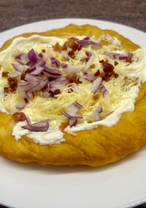 Piaci lángos recept fotója