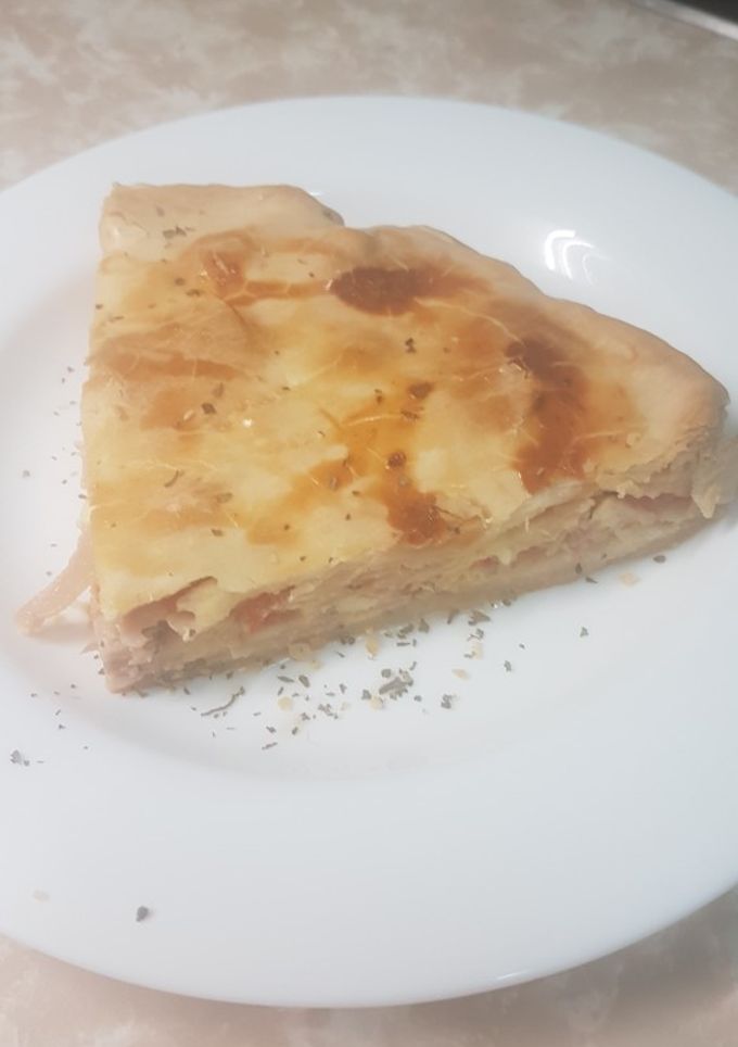 Una foto de Tarta de jamón y queso