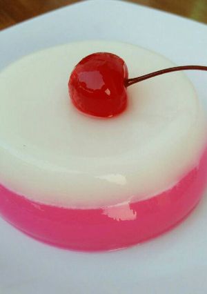 Foto resep Puding jelly #merah putih