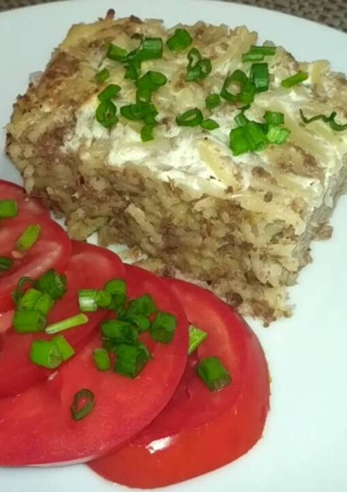 Запеканка вермишелевая с мясом