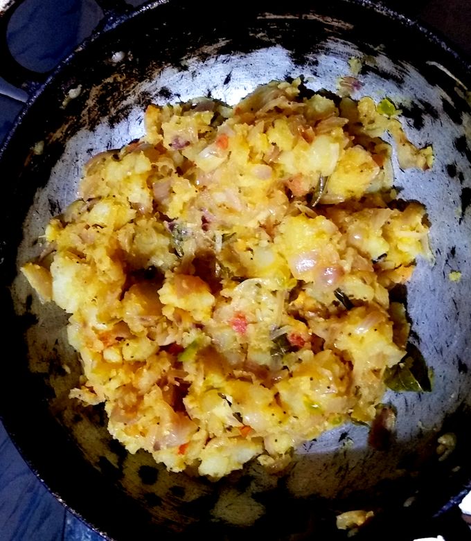 A picture of Aloo palya(tastes best with dosa).