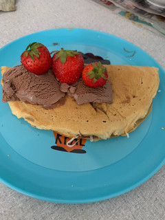Foto resep Pancake Ice cream strawberry