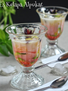 Foto resep Es Kelapa Alpukat