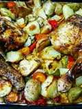 Pollo al horno (cuartos traseros)