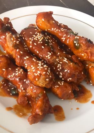 Foto resep Spicy Korean Gochujang Chicken Feet (Dakbal)