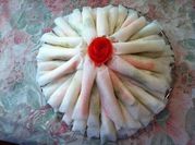 Una foto de surimi con queso filadelfia