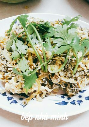 Hình của món Dưa cải xào hột vịt.