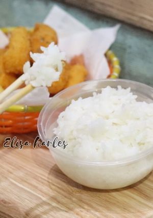 Foto resep Nasi hokben rice cooker
