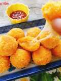 Fried Sweet Potato Balls with Cheese