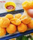 Fried Sweet Potato Balls with Cheese