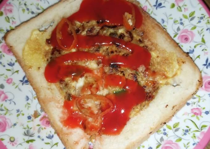 Steps to Make Perfect Stuffed cheesy chicken toast