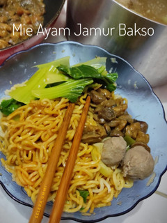 Foto resep Mie Ayam Jamur Bakso