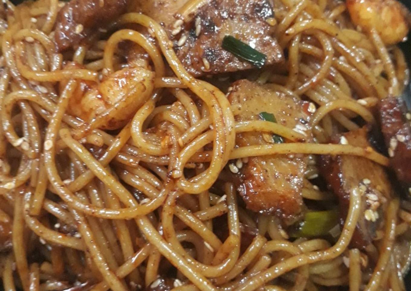 Korean Spicy Spaghetti