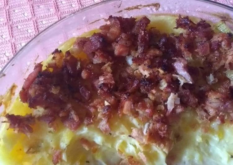 Batata gratinada com bacon - Tudogosreceitas