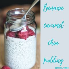 Banana caramel chia seed pudding! A picture of Banana caramel chia seed pudding!.