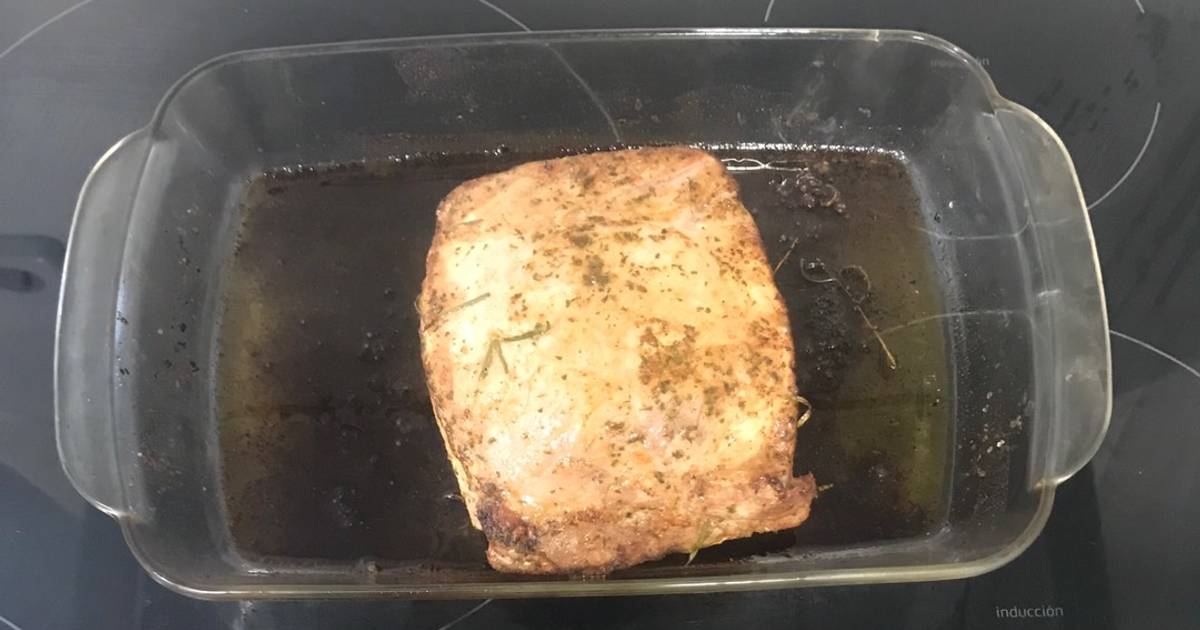 Lomo de cerdo asado al horno Receta de Javier Rubin Lopez \