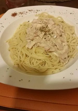Una foto de Pasta con salsa D'Alfredo: La reconciliatoria 😉