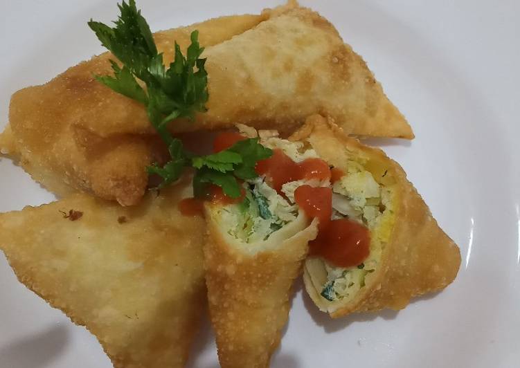 Pangsit Isi Telur Sayur Sederhana