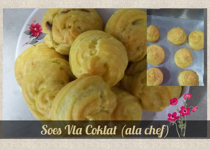 Soes Vla Coklat (ala chef)