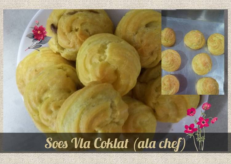 Soes Vla Coklat (ala chef)