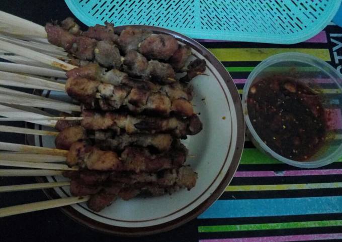 Resep Sate kambing berbumbu Anti Gagal