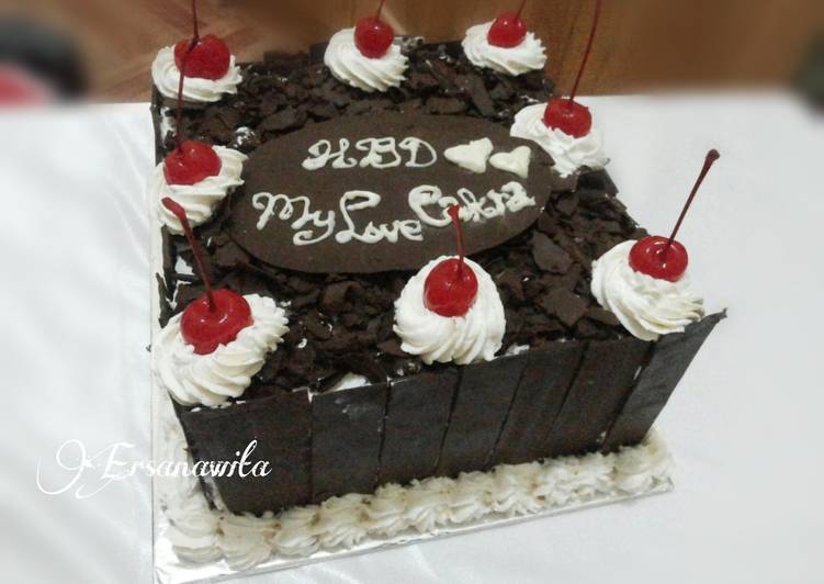 Black Forest Cake (Cake ultah pesanan temen)