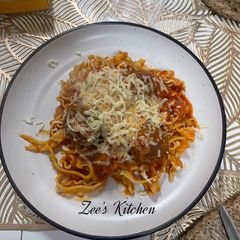 A picture of Curly Fettuccine Meatball.