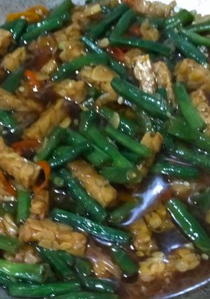 Foto resep Oseng Kacang Panjang Tempe
