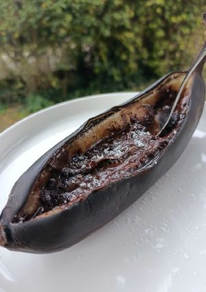 Une photo de 🍌 Banane rôtie au chocolat