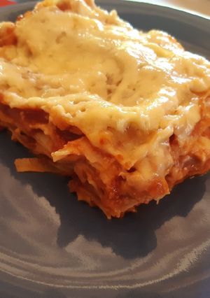 Una foto de Lasaña de pollo 😋