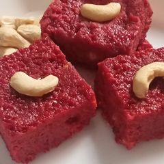 Beetroot Burfi A picture of Beetroot Burfi.