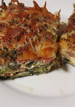 Una foto de Pastel de espinacas y huevo